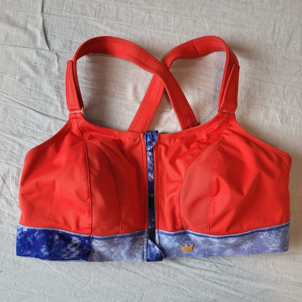 Shefit Red and Blue Sports Bra - Picture 2 of 3
